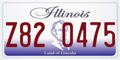 IL license plate Z820475