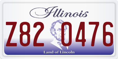 IL license plate Z820476