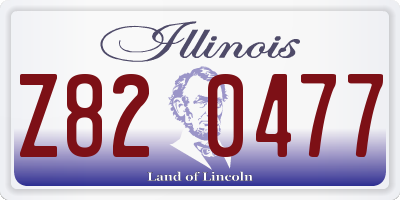 IL license plate Z820477