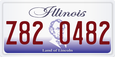 IL license plate Z820482