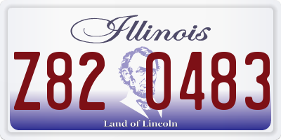 IL license plate Z820483