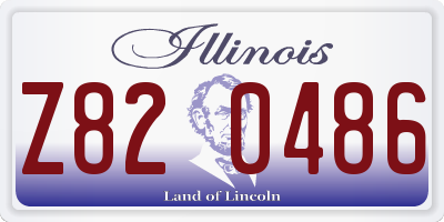 IL license plate Z820486