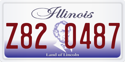 IL license plate Z820487