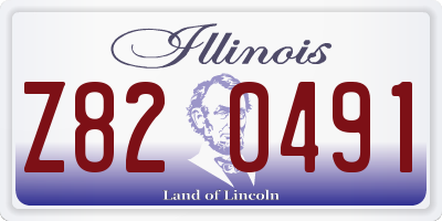 IL license plate Z820491