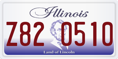 IL license plate Z820510