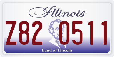 IL license plate Z820511