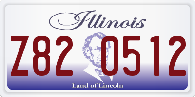 IL license plate Z820512