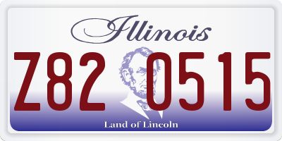 IL license plate Z820515