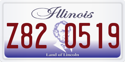 IL license plate Z820519
