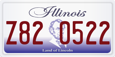 IL license plate Z820522