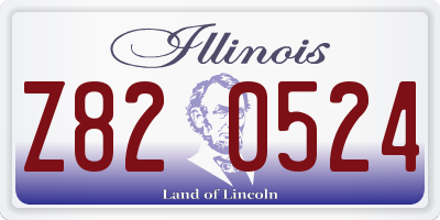 IL license plate Z820524