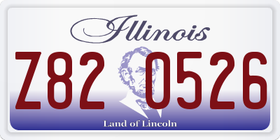 IL license plate Z820526