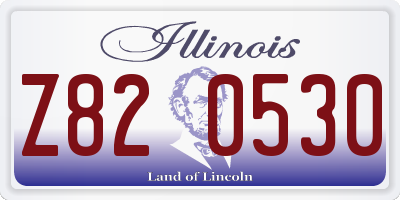 IL license plate Z820530