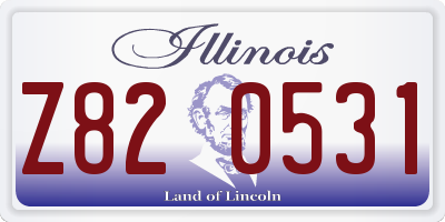 IL license plate Z820531