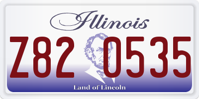 IL license plate Z820535