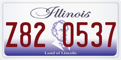 IL license plate Z820537