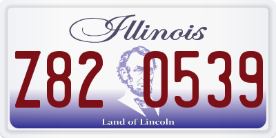 IL license plate Z820539