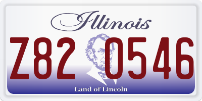 IL license plate Z820546