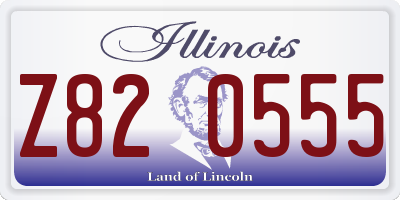 IL license plate Z820555