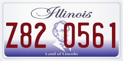 IL license plate Z820561