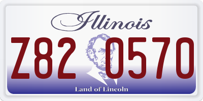 IL license plate Z820570