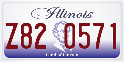 IL license plate Z820571