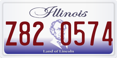 IL license plate Z820574