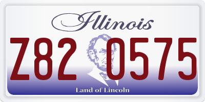 IL license plate Z820575