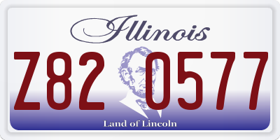 IL license plate Z820577