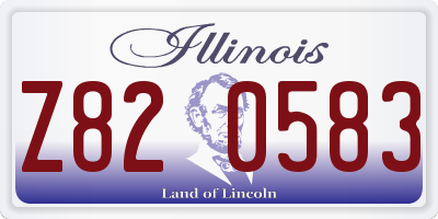 IL license plate Z820583