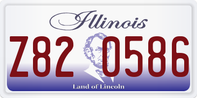 IL license plate Z820586