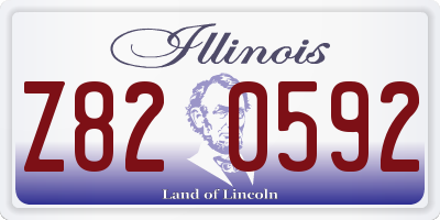 IL license plate Z820592