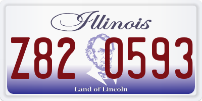 IL license plate Z820593