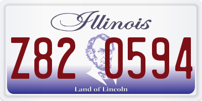 IL license plate Z820594