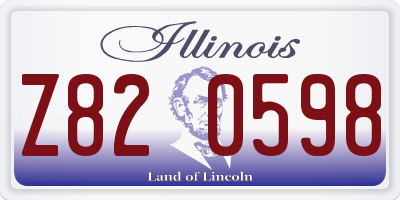 IL license plate Z820598