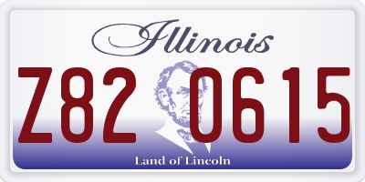IL license plate Z820615