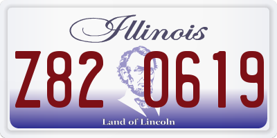 IL license plate Z820619