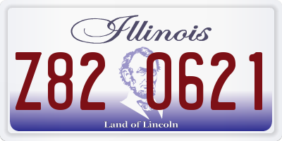 IL license plate Z820621