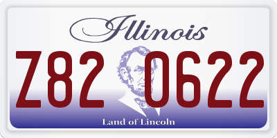 IL license plate Z820622