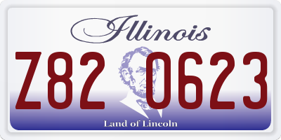 IL license plate Z820623