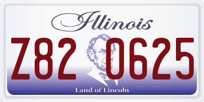 IL license plate Z820625
