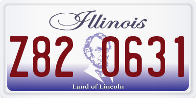 IL license plate Z820631