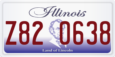IL license plate Z820638