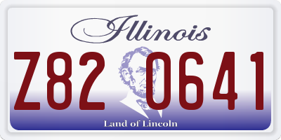 IL license plate Z820641