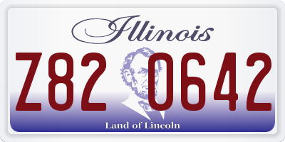 IL license plate Z820642