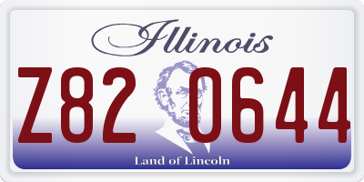 IL license plate Z820644