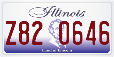 IL license plate Z820646
