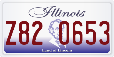 IL license plate Z820653