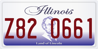 IL license plate Z820661