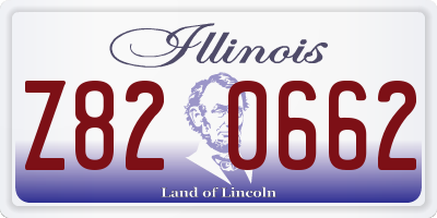 IL license plate Z820662